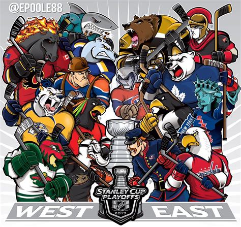 Nhl Playoff Mascots As Cartoon Warriors Will Get You Amped Hockey