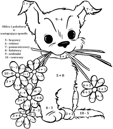 Kolorowanki matematyczne dla klasy 1. KOLOROWANKI MATEMATYCZNE | BLOG EDUKACYJNY DLA DZIECI | matematyka | Pinterest | School