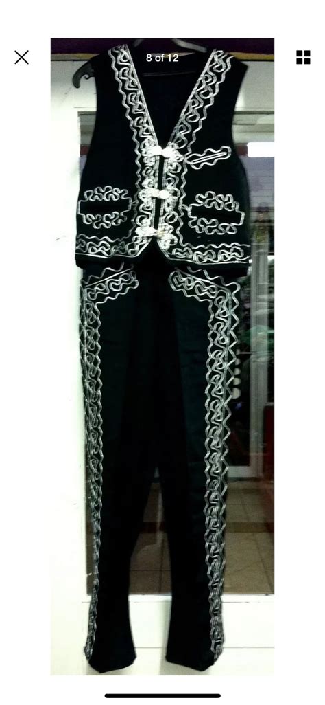 Mens Mariachi Charro Suit Set Mexico Folklorico 5 De Mayo Etsy