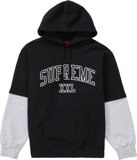 supreme xxl hooded sweatshirt black novelship