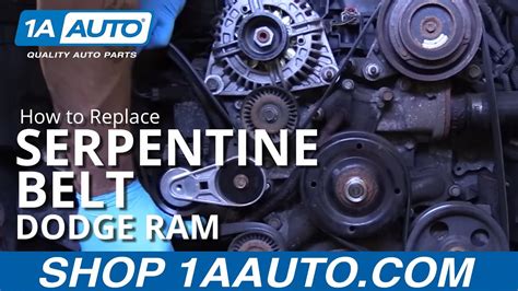 How To Install Replace Serpentine Belt 2008 Dodge Ram 57l Hemi Buy