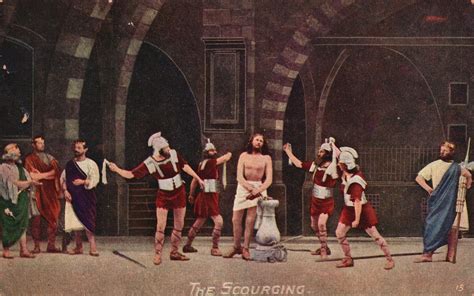 vintage postcard scourging of jesus part of his punishment cruel scene portrait other