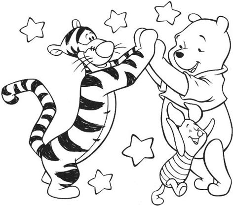 Tigger Pooh And Piglet Desi Bear Coloring Pages Disney Coloring