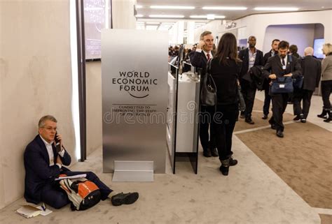 World Economic Forum Annual Meeting In Davos Editorial Stock Photo