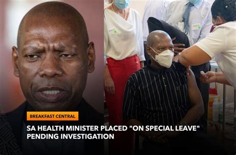 south africa s health minister on special leave due to multi million rand contract controversy