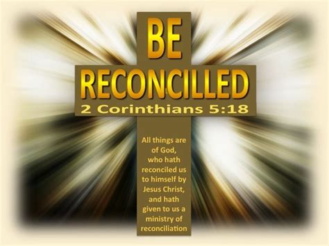 2 Corinthians 518 Kjv Cambed Ministry Of Reconciliation 2