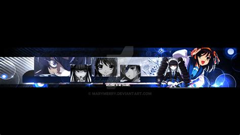 Banner Youtube 2013 Anime Mix By Marymerry On Deviantart