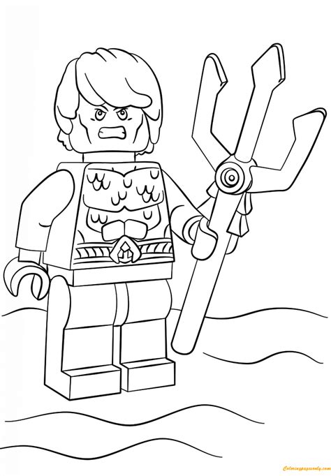 Coloring pages lego spiderman joker flash #12973330. Lego Super Heroes Aquaman Coloring Page - Free Coloring ...