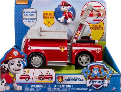 Paw Patrol Deluxe Transforming Firetruck Marshall