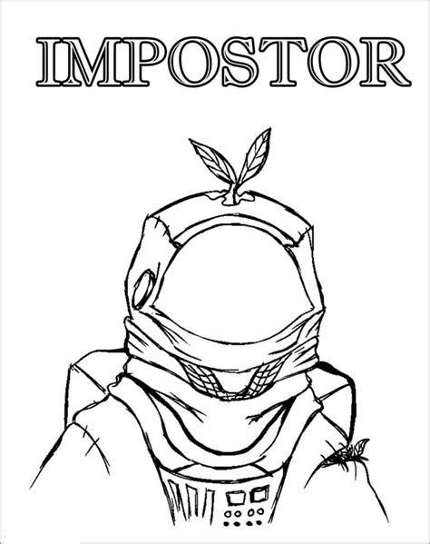 Unofficial subreddit for the game among us by innersloth. Mr Impostor Among Us Coloring Page - ColoringBay
