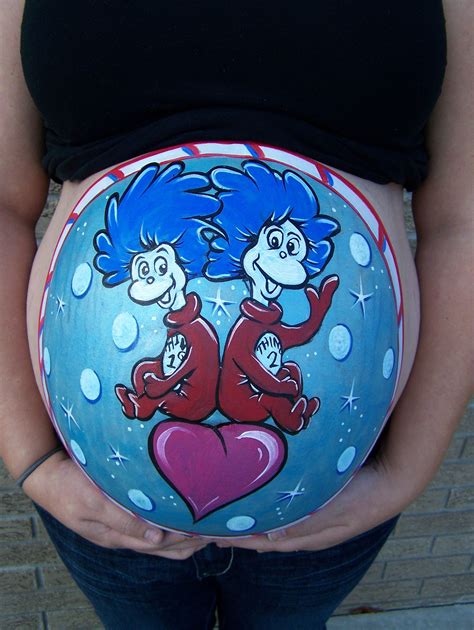 Belly Painting I Did For Corey She Had Twins Of Course