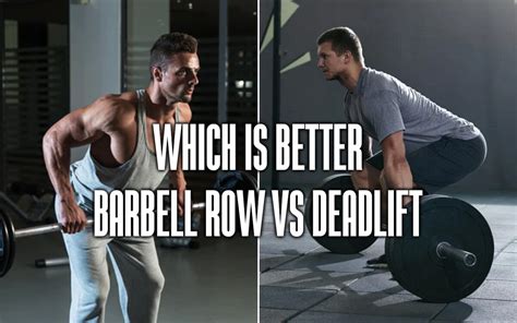 Which Is Better Barbell Row Vs Deadlift