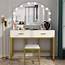 47 Large Vanity Set With 10 LED Lights Makeup Table 