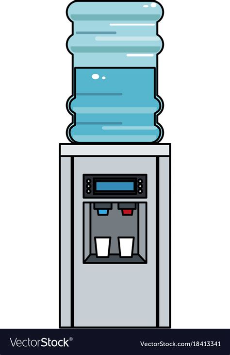 Office Water Dispenser Royalty Free Vector Image