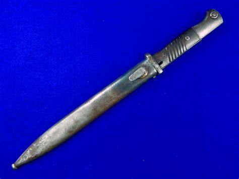 German Germany Ww2 Mauser K98 Bayonet Dagger Knife W Scabbard Matchin