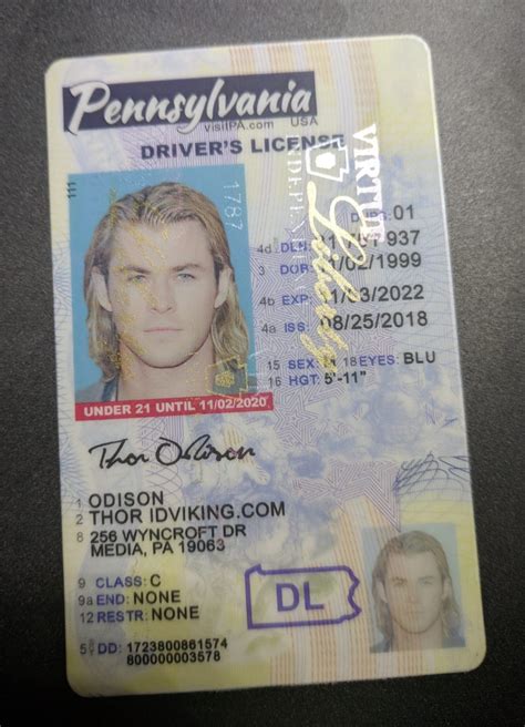 Pennsylvania New Pa Under 21 Drivers License Scannable Fake Id