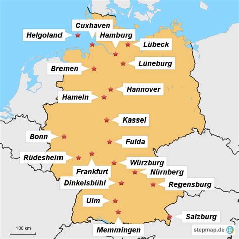 Stepmap Rundreise D Landkarte F R Deutschland