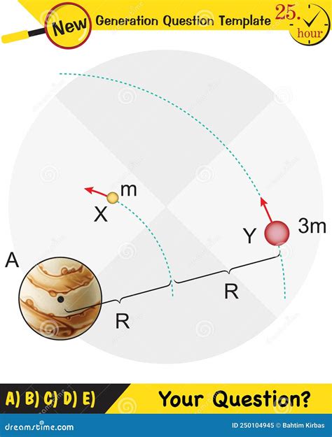 Physics Kepler`s Second Law Of Planetary Motion Stock Vector