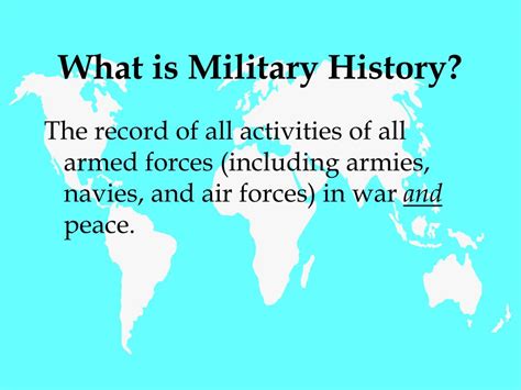 Ppt The Role And Use Of Military History Powerpoint Presentation