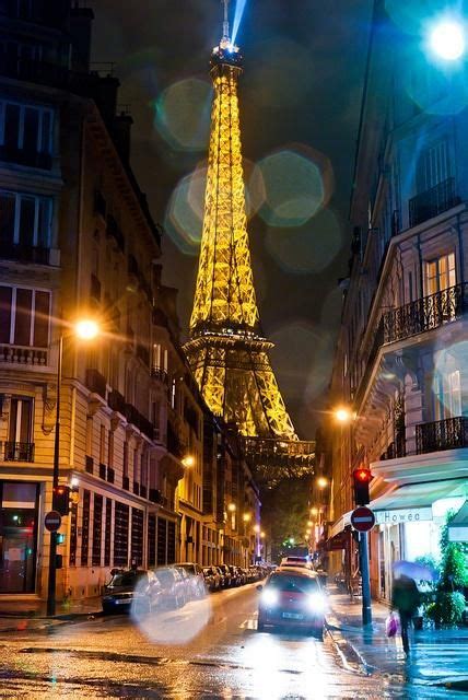 Paris On A Rainy Night Eiffel Tower Paris Beautiful Paris