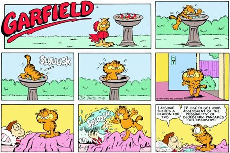 Garfield And Friends The Garfield Daily Comic Strip On The Day I Was