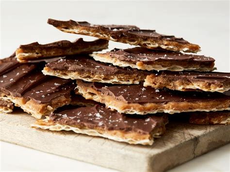 chocolate toffee matzo candy recipe food network kitchen food network