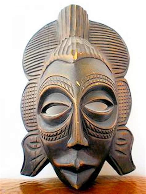 Totems Afrique Art Ceramic Mask African Sculptures Tribal Mask
