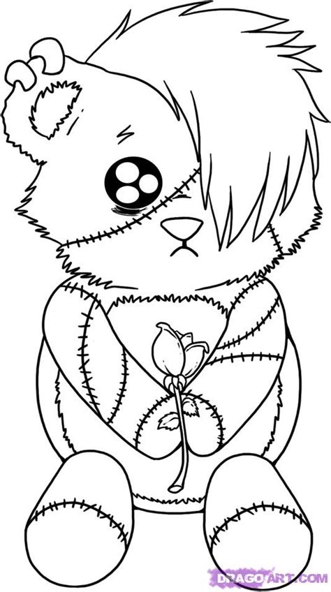 Emo Teddy Bear Drawing At Explore Collection Of