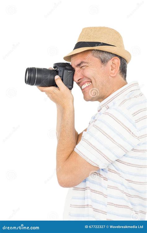 Handsome Man Taking Picture Stock Image Image Of Caucasian