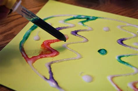 Toddler Approved Cool Science Spring Salt Painting