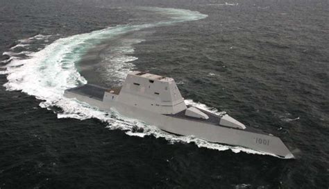 Ddg 1001 Running High Speed Turns During Acceptance Trials Off The