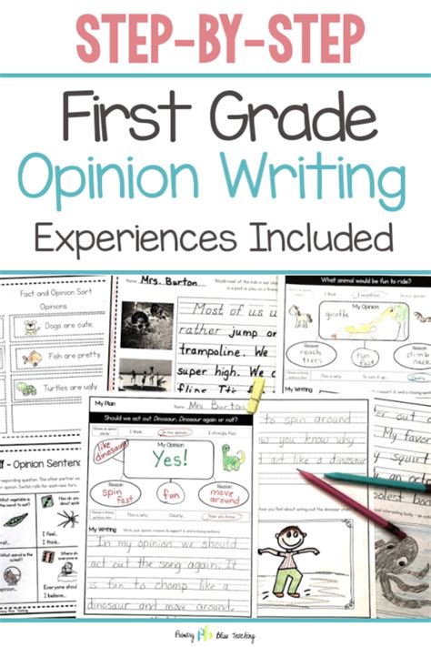 Opinion Writing For First Grade