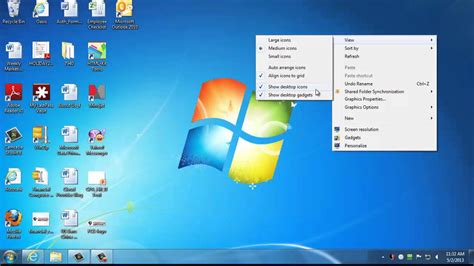 Hiding Icons Using A Windows 7 Desktop Youtube