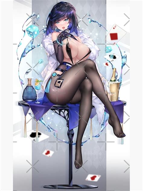 Hot Yelan Sexy Legs Genshin Impact Ecchi Girls Metal Print For Sale