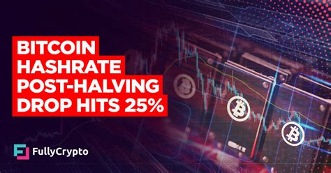 Bitcoin protocol cuts the bitcoin block reward in half. Bitcoin Hashrate Post-halving Drop Hits 25% - FullyCrypto