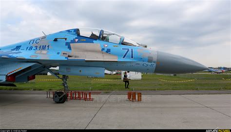 71 Ukraine Air Force Sukhoi Su 27ubm At Gdynia Babie Doły Oksywie