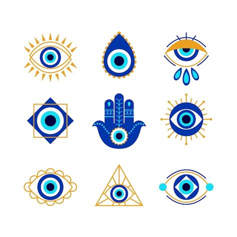 Free Vector Evil Eye Symbol Set