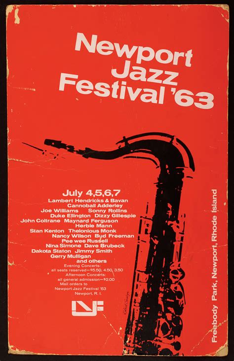 Lot Detail Newport Jazz Festival 63 Original Concert Poster