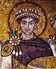 Byzantine Emperor Justinian I clad in Tyrian purple, contemporary 6th ...