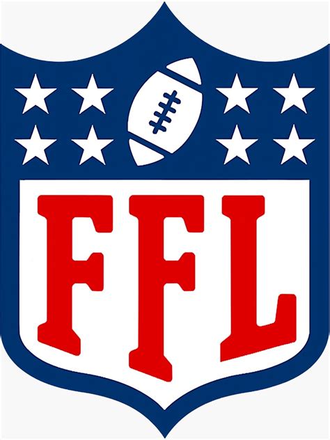 Fantasy Football Logo Ffl League Lover Sticker For Sale By