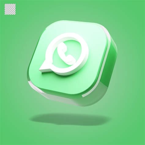 Premium Psd Whatsapp Logo 3d Rendering Isolated