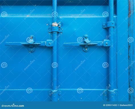 Shipping Container Door Lock Handle Stock Photo Image Of Safety