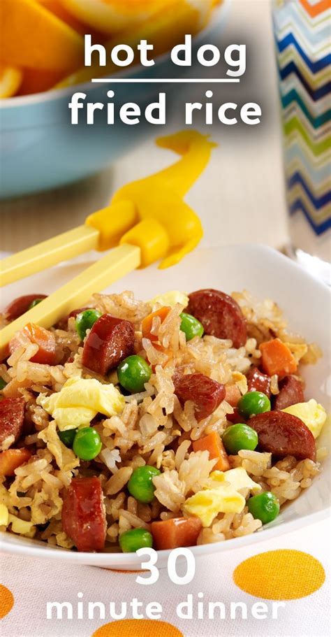 Taco rice and beans recipe from ortega. Hot Dog Fried Rice | Recipe | Hot dog recipes, Food, Dog ...