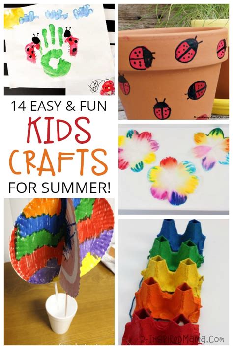 14 Easy Crafts for Kids to Fill the End of Summer and Kiss Boredom Goodbye!