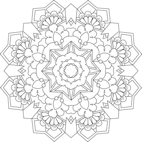 Garden Ring Coloring Page | Mandala coloring pages, Mandala coloring books, Mandala coloring