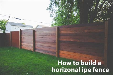 How To Build A Horizonal Ipe Fence Front Yard Fence Diy Fence Fence