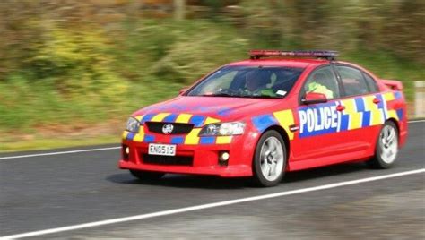 New Zealand Police Red Highway Patrol Car Police Cars Police