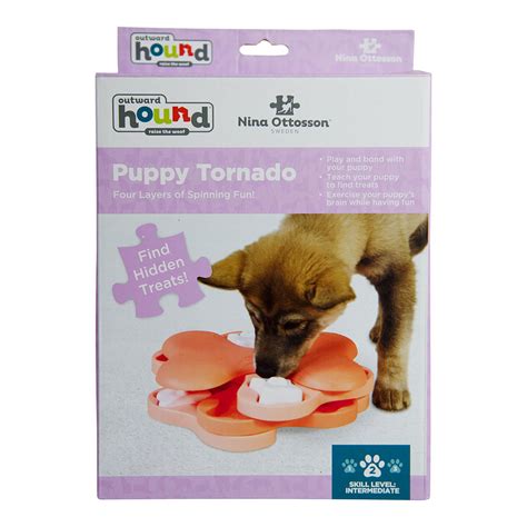 Nina Ottosson Puppy Tornado Interactive Treat Puzzle Dog Toy Pink
