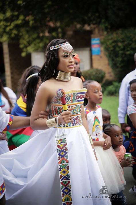 Zulu Traditional Wear Inspired White Wedding Gown Zulu Traditional