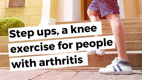 Step Ups A Knee Exercise For People With Arthritis Youtube